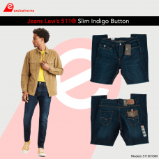 511 Slim Strech Indigo Button Moda (511001BM)