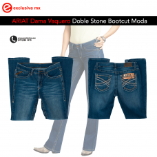 Ariat Jeans Dama Doble Stone Corte bota (ARIDAM004M)