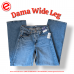 Dama Wide Leg Confort Doble Stone Moda  (WIDE004M)