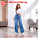 Dama Wide Leg Confort Doble Stone Moda  (WIDE004M)