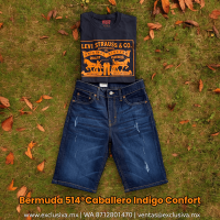 514 Indigo Short Destrucción Moda (514001SDM)