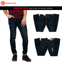 American Eagle Indigo Slim Fix Moda (AE001M)