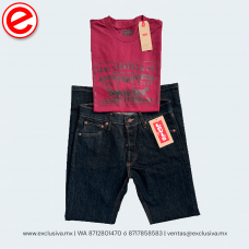 PLAYERA Levis Modelo 1873  Guinda Negro (1873_GUINEG)