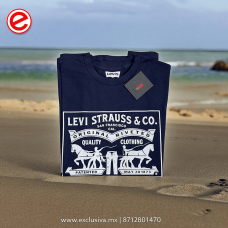 PLAYERA Levis Modelo 1873  Marino Blanco (1873_MARBLA)