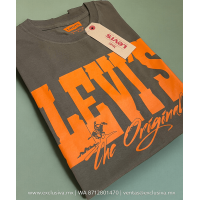 PLAYERA Levis Modelo ORIGINAL Verde Naranja (ORIGINAL_VERNAR)