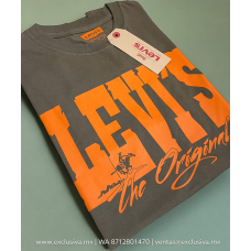 PLAYERA Levis Modelo ORIGINAL Verde Naranja (ORIGINAL_VERNAR)