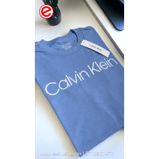 PLAYERA Calvin Klein Celeste Blanca (CK_CELBLA)