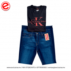 PLAYERA CK Modelo CK Negra Roja (CK_NEGROJ)