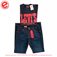 PLAYERA Levis Modelo ORIGINAL  Negro Rojo (ORIGINAL_NEGROJ)