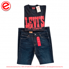 PLAYERA Levis Modelo ORIGINAL  Negro Rojo (ORIGINAL_NEGROJ)