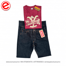 PLAYERA YELLOWSTONE Modelo CLASICO Guinda Beige (YELLOW_GUIBEI)